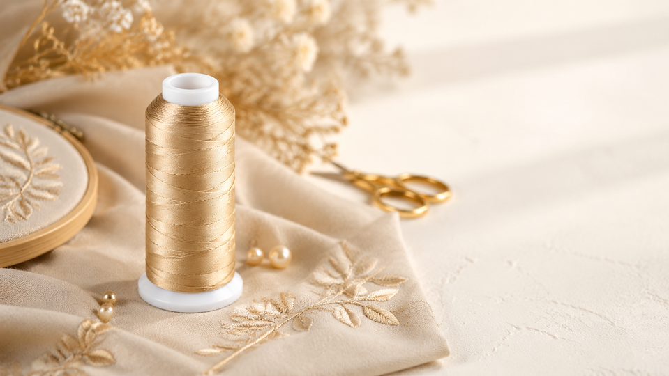 راهنمای کامل کاربرد و ترکیببندی نخ گلدوزی مارکفیل کد 390 (شنی کرمی)