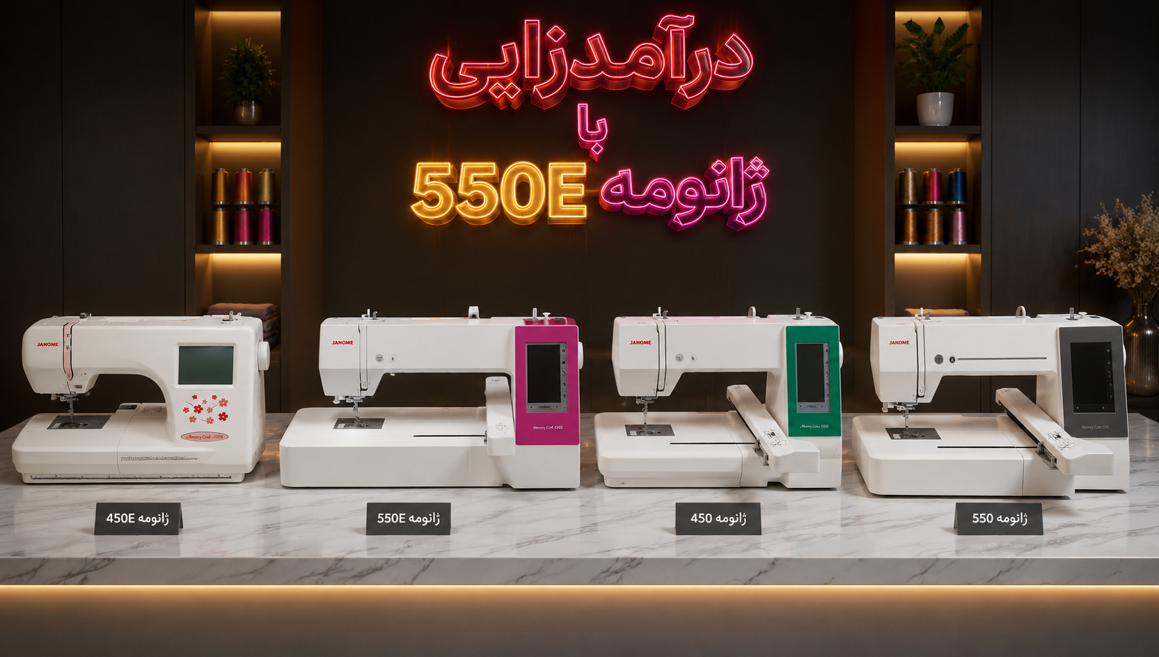 چرخ گلدوزی برای لباس بلوچی و پیراهن بندری؛ کدام ژانومه مناسب است؟