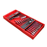 آچار یکسر تخت و یکسر رینگی جت مستر مدل YP-6-32MM یک مجموعه 25 عددی با کیفیت مناسب است که برای کارگاهها طراحی شده است. این ابزار با جنس مقاوم و قاب پلاستیکی محکم، کارایی بالایی دارد. انتخاب خوبی برای کسانی است که به دنبال ابزاری مطمئن و کارآمد هستند.