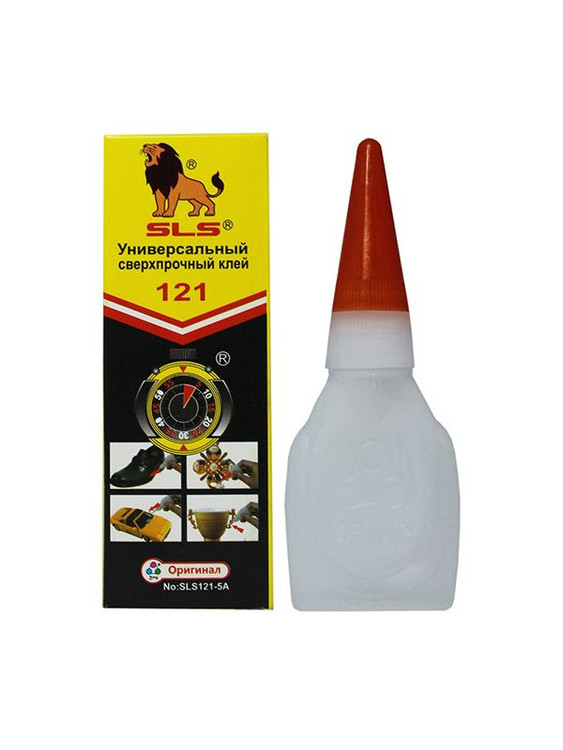 چسب SLS 121 با چسبندگی بسیار بالا و قابلیت اتصال به انواع متریالها مانند آهن، لاستیک، چوب و کاغذ.