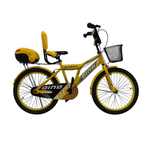 دوچرخه مدل شهری دینو سایز 16 اینچ زرد