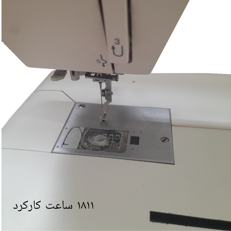 چرخ گلدوزی ژانومه مدل 450 نوار سبز - کارکرده با حدود1811 ساعت کارکرد واقعی