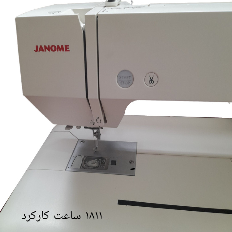 چرخ گلدوزی ژانومه مدل 450 نوار سبز - کارکرده با حدود1811 ساعت کارکرد واقعی