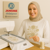 نخ گلدوزی پلیاستر مارکفیل کد 392 رنگ بژ دودی روشن