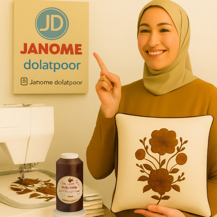 نخ گلدوزی پلیاستر مارکفیل کد 336 رنگ قهوه ای گرم