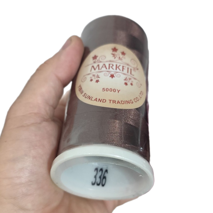 نخ گلدوزی پلیاستر مارکفیل کد 336 رنگ قهوه ای گرم