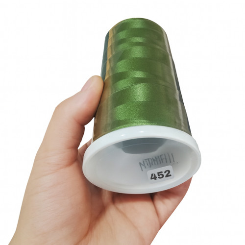 نخ گلدوزی پلیاستر مارکفیل کد 452 سبز زمردی