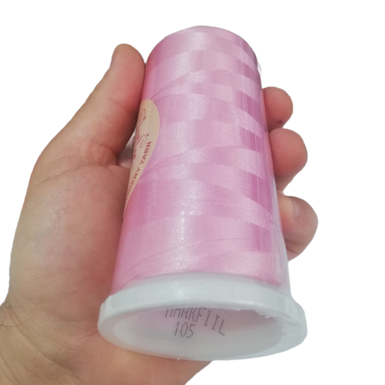 نخ گلدوزی پلیاستر مارکفیل کد 105 صورتی براق