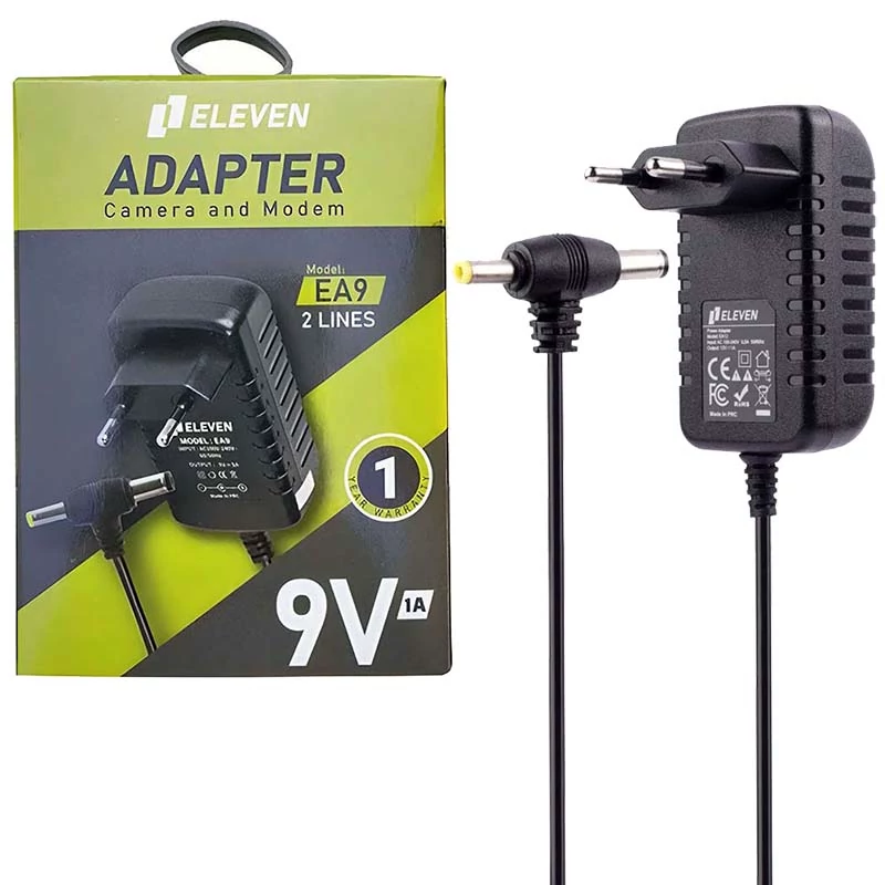 آداپتور مودم 9 ولت 1 آمپر الون ELEVEN EA9