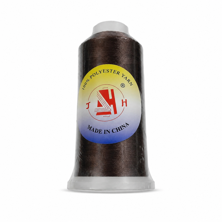 Black GH polyester embroidery thread code 244 spool product image