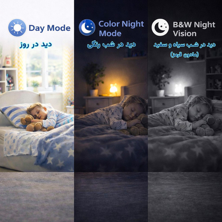 نمای جلویی دوربین وای فای وونک M2 برای نظارت داخلی