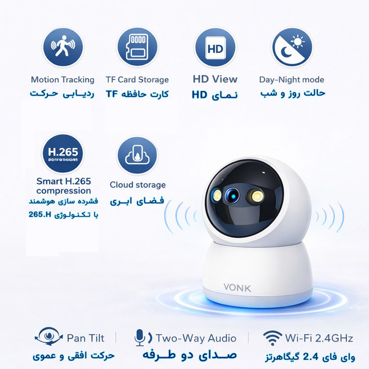 دوربین مداربسته وونک مدل M2 مناسب خانه و دفتر کار