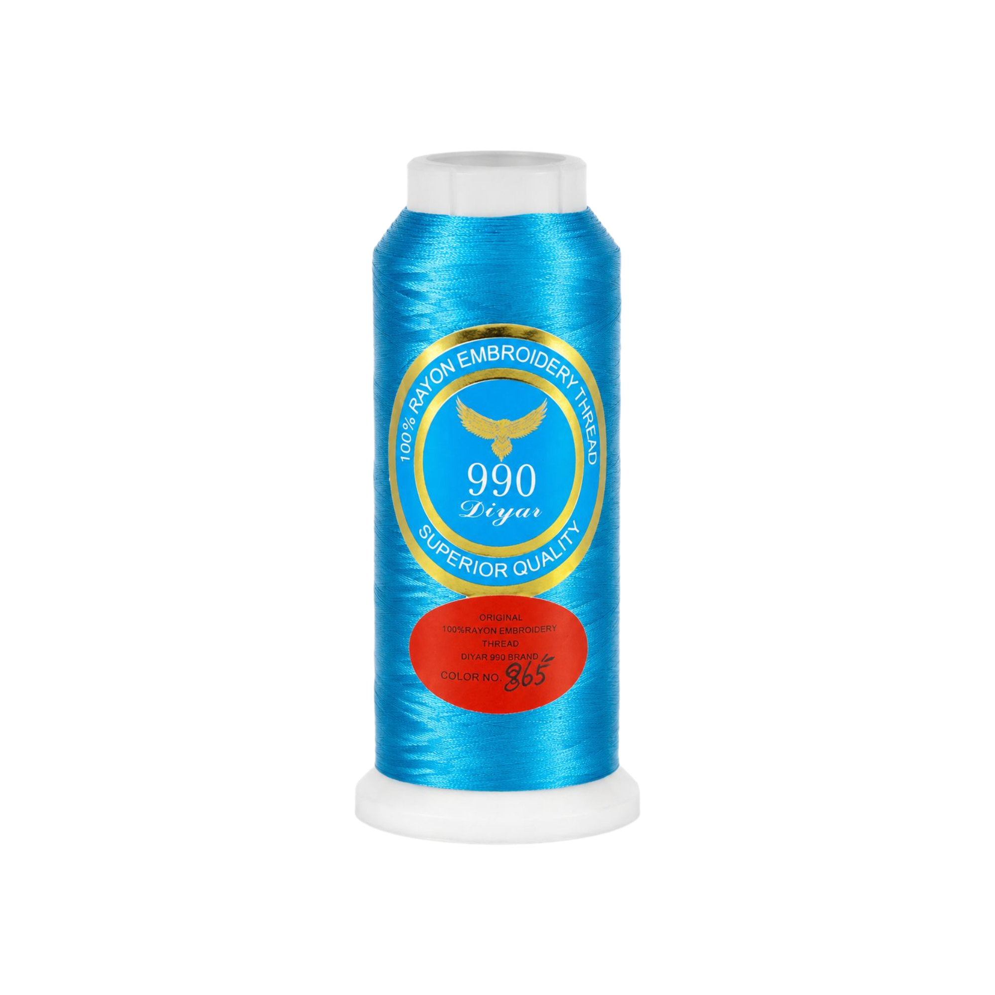 نخ گلدوزی ابریشم کد 865 رنگ آبی فیروزه‌ای (Diyar 990)