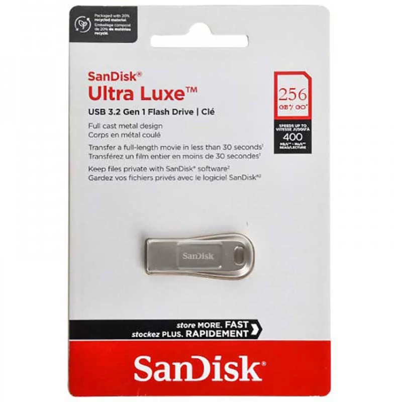 فلش 256 گیگ USB3.2 سندیسک SANDISK Ultra Luxe SDCZ74