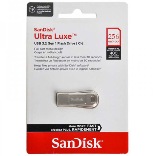 فلش 256 گیگ USB3.2 سندیسک SANDISK Ultra Luxe SDCZ74