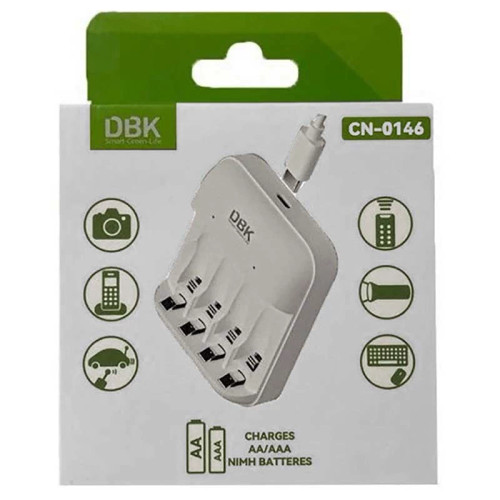 شارژر باتری 4 عددی دی بی کی DBK CN-0146 Type-c