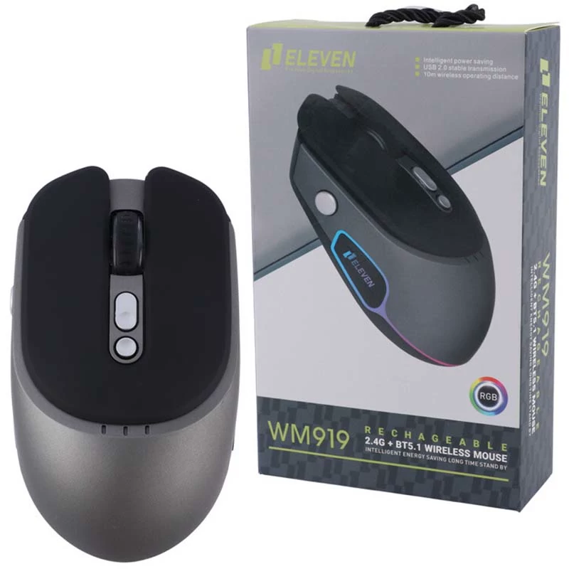 ماوس بی سیم گیمینگ شارژی Multi Mode الون ELEVEN WM919
