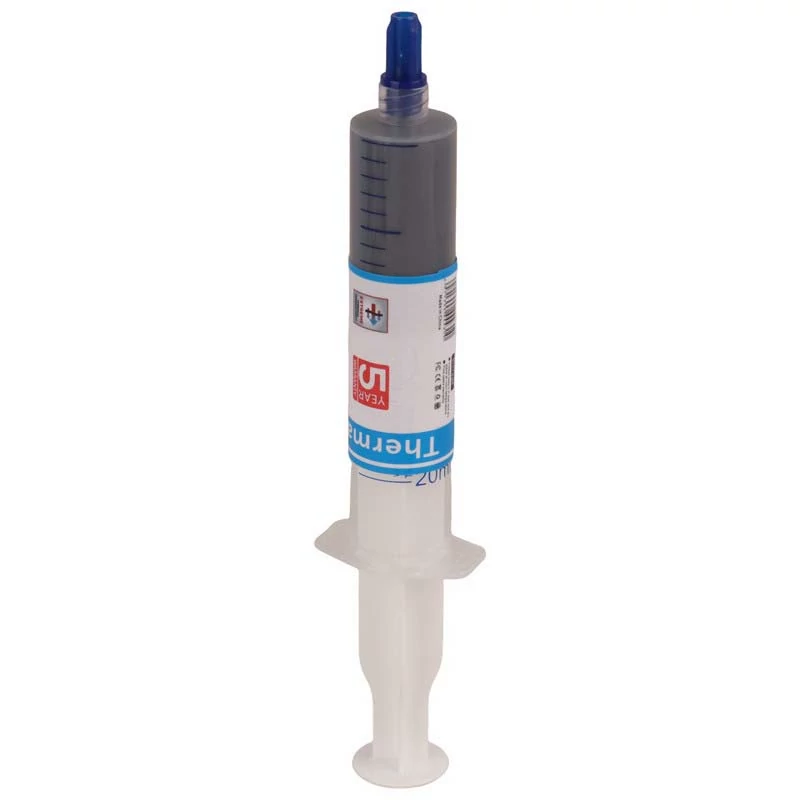 خمیرسیلیکون سرنگی بزرگ نقره ای HM501