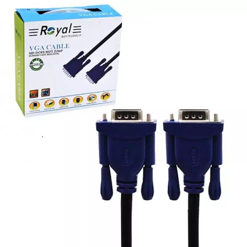 کابل 20 متری VGA 3+4 رویال Royal پک کارتنی