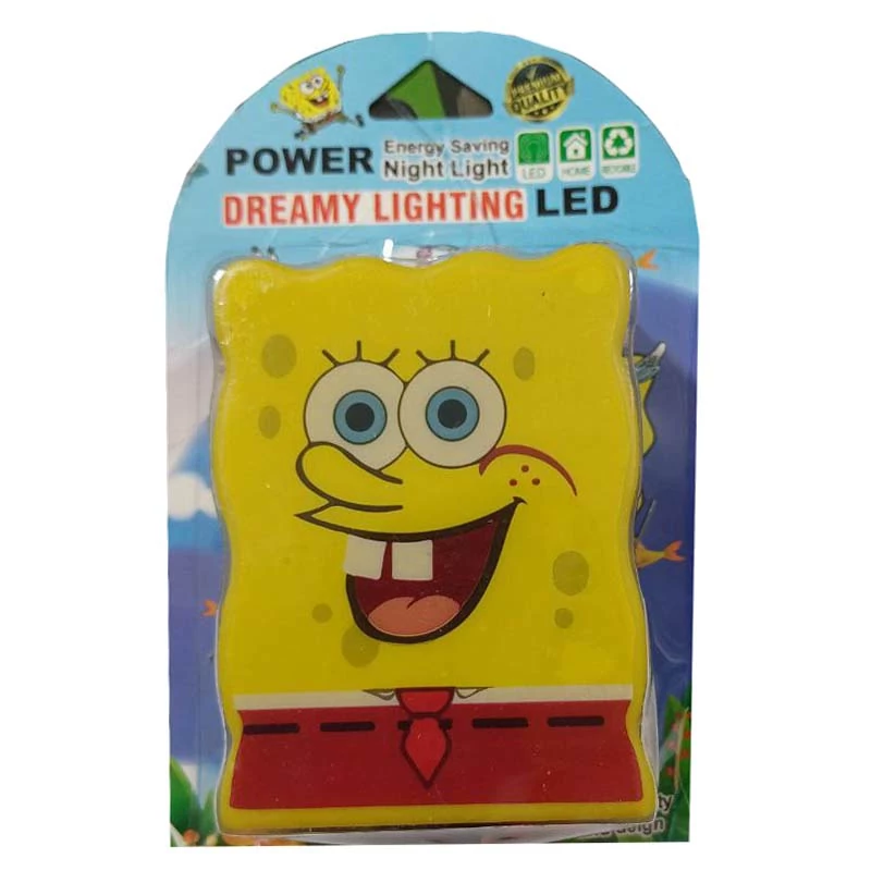 چراغ خواب دو شاخه دار پاور Power طرح باب اسفنجی