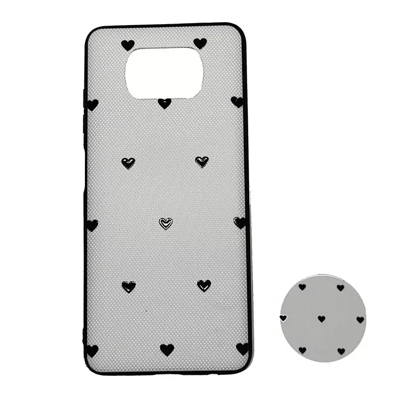 قاب طرح دار پاپ سوکت دار طرح قلب شیائومی Xiaomi Poco X3