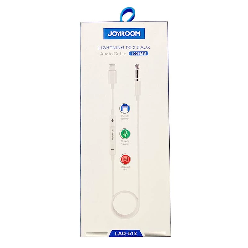 تبدیل Lightning به Jack 3.5m جوی روم Joyroom Lao-512