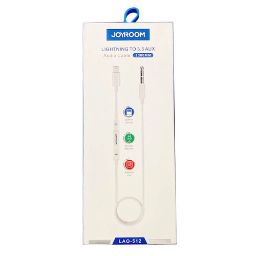 تبدیل Lightning به Jack 3.5m جوی روم Joyroom Lao-512