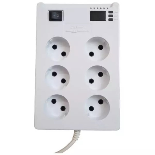 محافظ برق صوتی و تصویری 6 خانه آنالوگ کاج الکتریک 2 متری