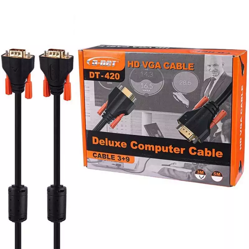 کابل 1.5 متری VGA 3+9 دی نت D-NET DT-419