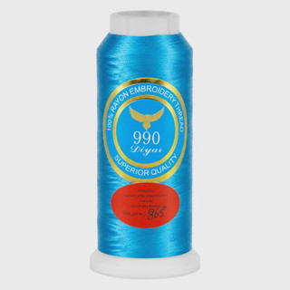 نخ گلدوزی ابریشم کد 865 رنگ آبی فیروزهای (Diyar 990)