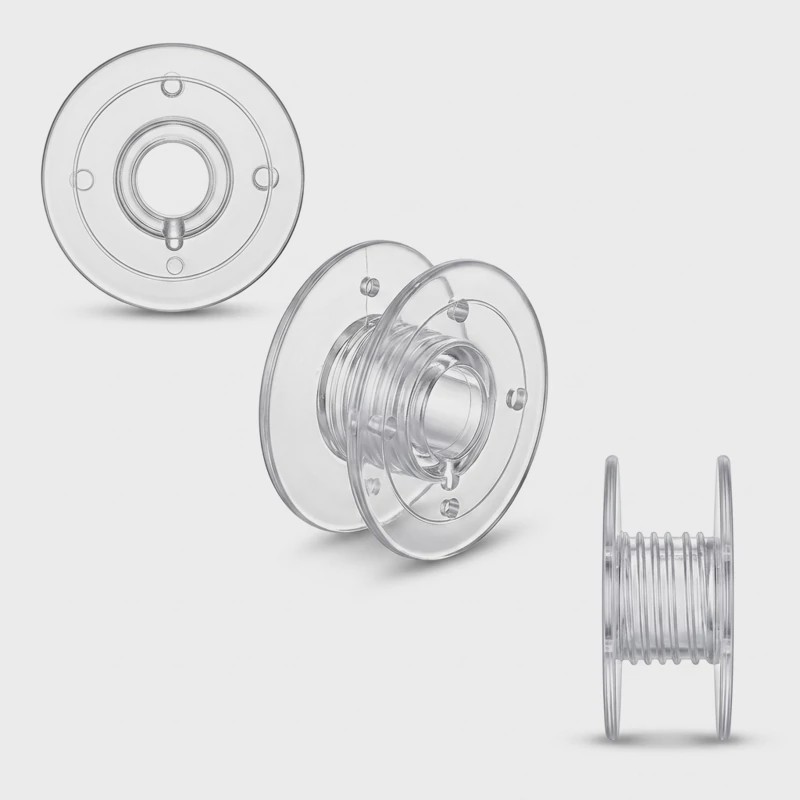 ماسوره پلاستیکی رزوهدار چرخ گلدوزی ژانومه Bobbin مخصوص دستگاههای گلدوزی Janome