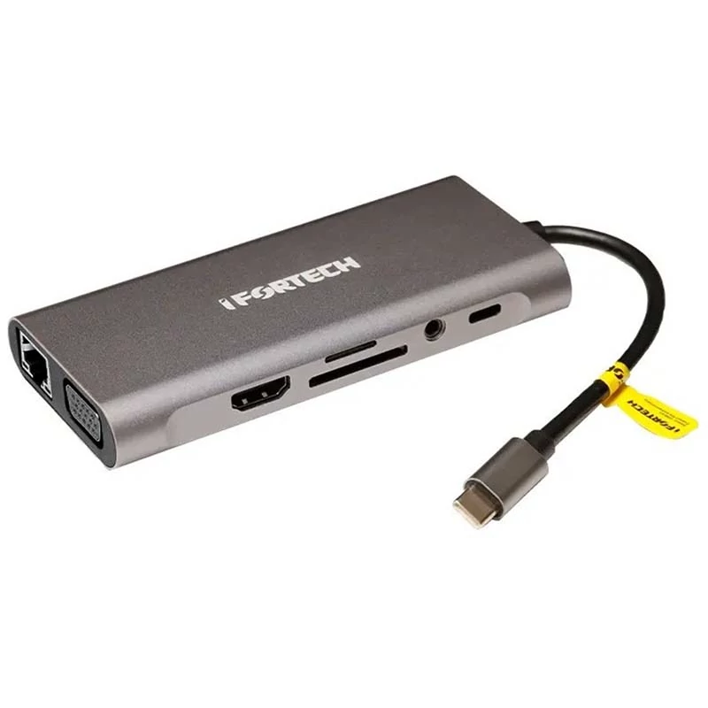 هاب و تبدیل Type-C TO HDMI 10 IN 1 آی فورتک IFORTECH