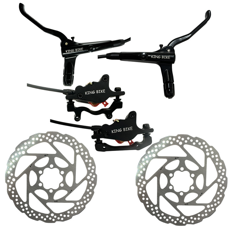 ست ترمز دوچرخه مدل هیدرولیک KING BIKE بسته 6 عددی
