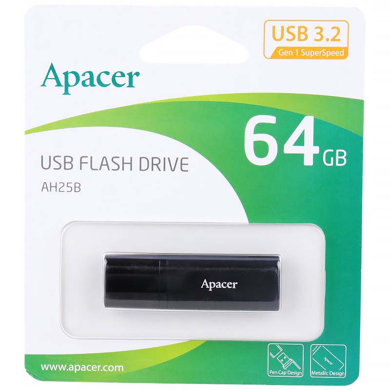 فلش 64 گیگ USB3.2 اپیسر Apacer AH25B