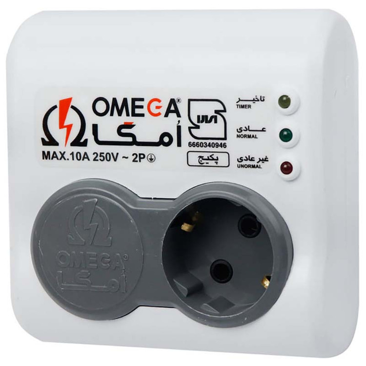 محافظ برق دیواری پکیج تک خانه امگا Omega P1100