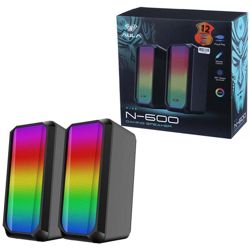 اسپیکر 2 تکه RGB دار آئولا AULA N-600