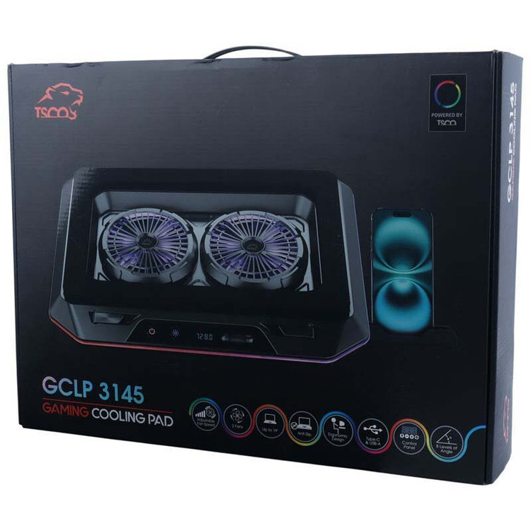 کول پد لپ تاپ گیمینگ 2 فن تسکو Tsco GCLP 3145