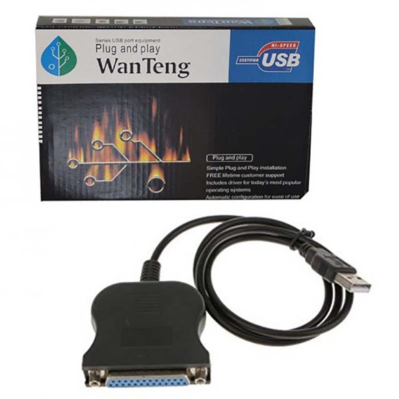 تبدیل USB به پارالل 25 پین Wanteng