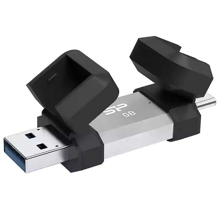 فلش 128 گیگ دو سر USB3.2 + Type-C سیلیکون پاور Silicon Power C51