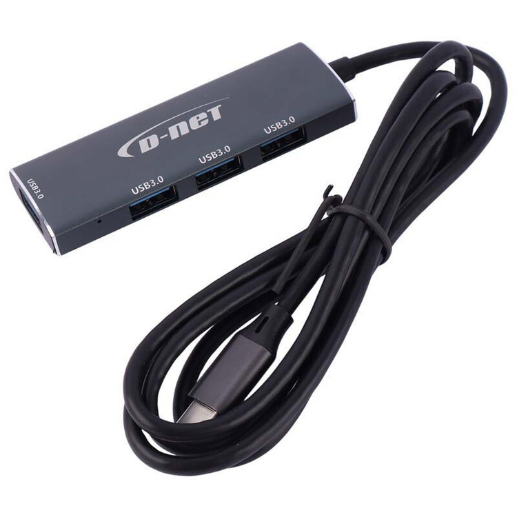 هاب 4 پورت Type-C متراژ 120 سانتی USB3.0 دی نت D-NET DT-430