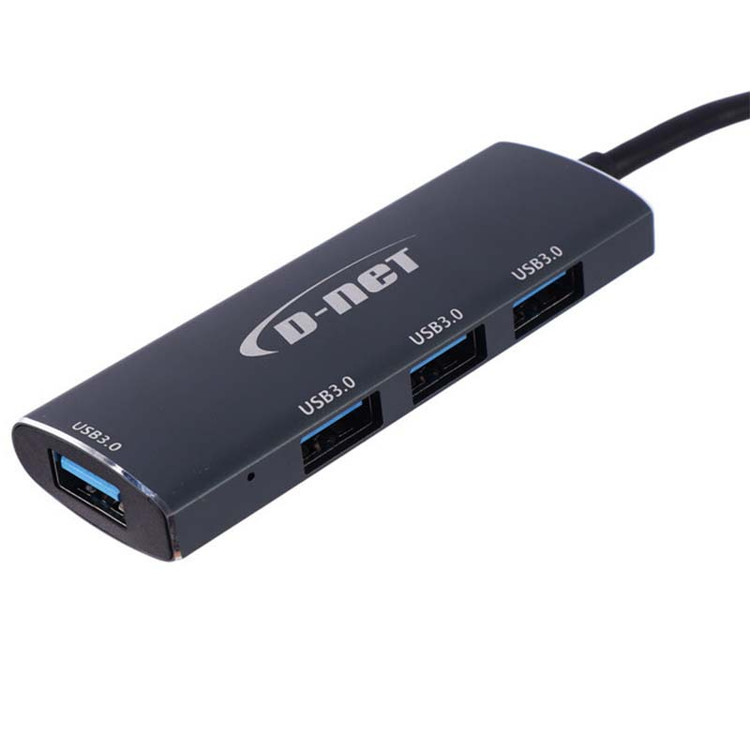 هاب 4 پورت Type-C متراژ 120 سانتی USB3.0 دی نت D-NET DT-430