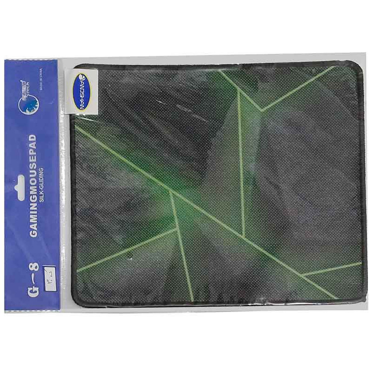 پد ماوس گیمینگ 22*26 سانتی طرح خطوط سبز آنوشان Anoshan G-8 کد 30