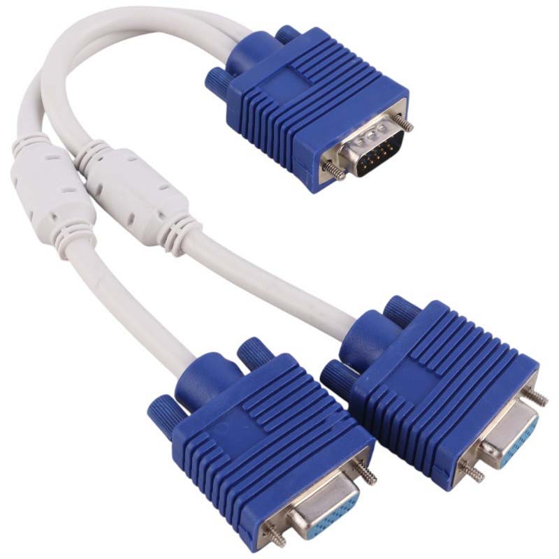 کابل تبدیل 1 به 2 طول 30 سانتی متری VGA 3+6 پاور لینک Power Link