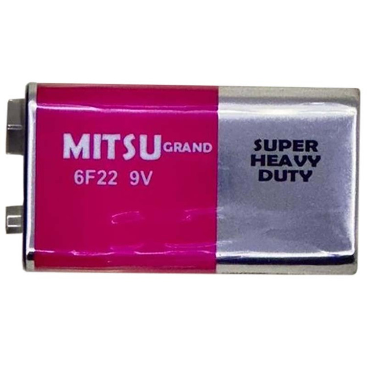 باتری کتابی 9 ولت میتسو MITSU Super Heavy Duty 6F22 شرینک