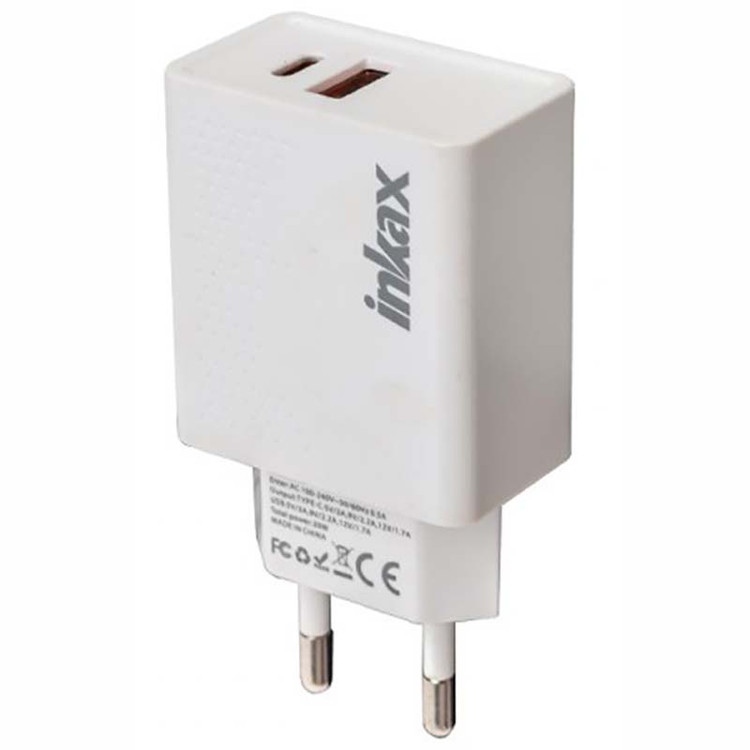 کلگی شارژر 20 وات 2 پورت PD+QC3.0 اینکاکس inkax Y10