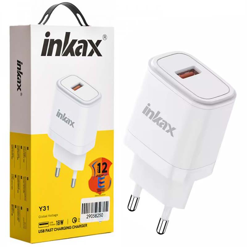 کلگی شارژر 18 وات QC3.0 اینکاکس inkax Y31