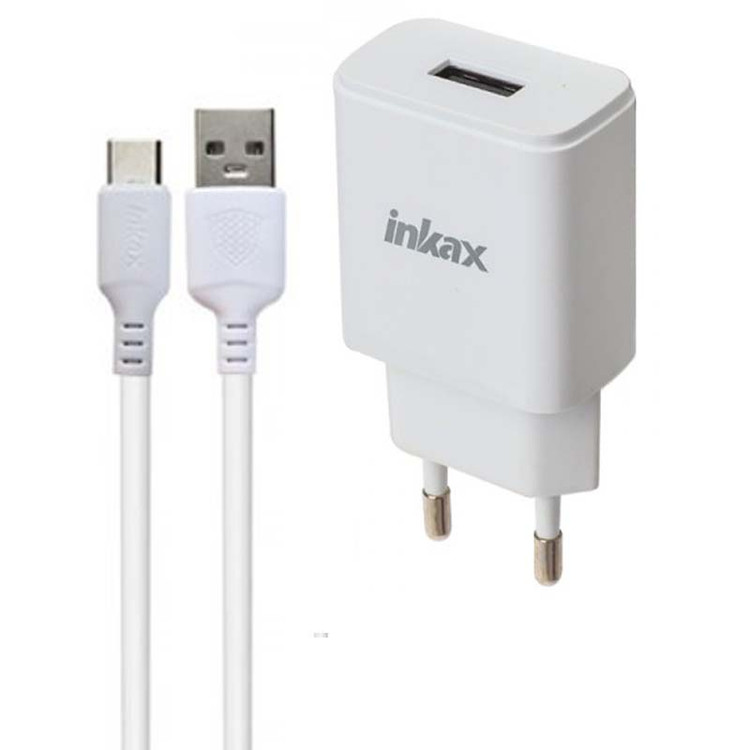 کلگی شارژر 10.5 وات + کابل تایپ سی اینکاکس inkax HC-06
