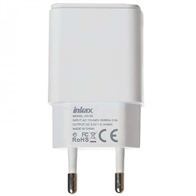 کلگی شارژر 10.5 وات + کابل تایپ سی اینکاکس inkax HC-06