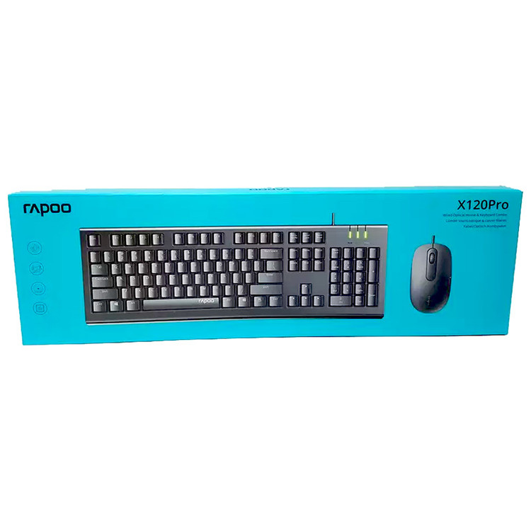 کیبورد و ماوس سیمی رپو Rapoo X120PRO