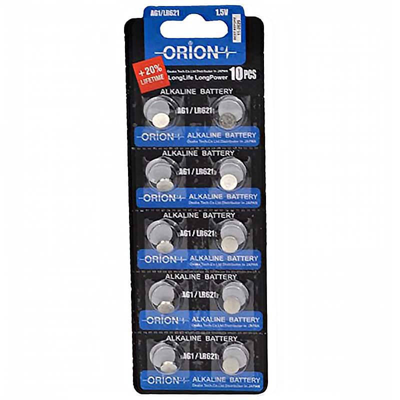 باتری سکه ای آلکالاین اوریون ORION Alkaline LR621 AG1 یک عددی